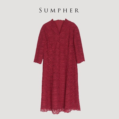 慕天姿专柜精选品牌女装高端时尚气质百搭酒连衣裙慕天姿-17059