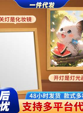 灯光画抖音小红书diy火影完美英雄联盟家居壁画挂饰床头LED小夜灯