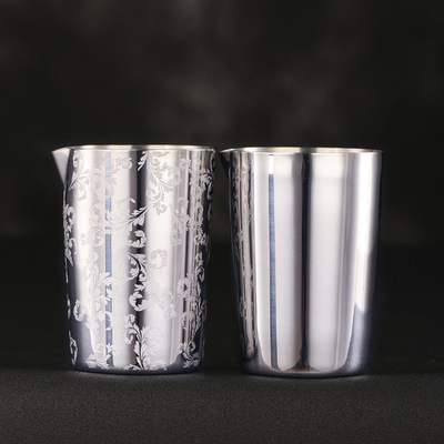 304不锈钢金属调酒搅拌杯 鸡尾酒杯调酒搅拌酒吧杯子Mixing glass