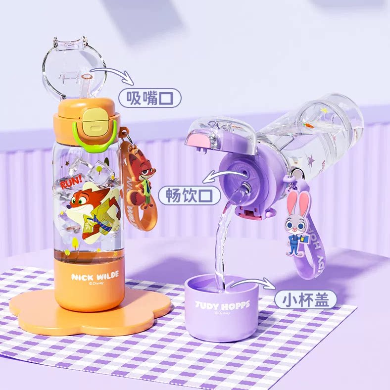 日常微光 Glimpse｜卡通动画儿童成人水杯可爱便携一杯三饮吸管杯