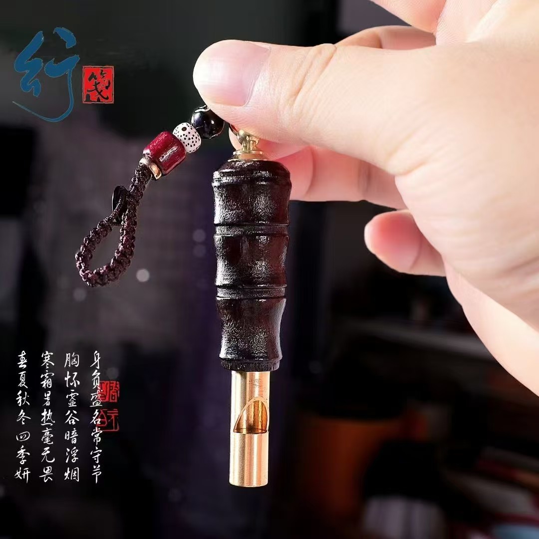 檀木鸟笛汽车钥匙扣国风把玩