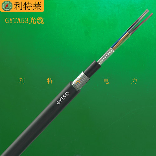 GYTA53光缆  4芯6芯8芯12芯24芯层绞式双铠双护套光缆阻燃式地埋
