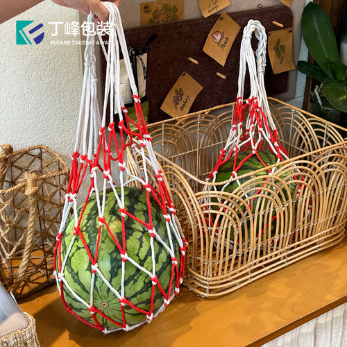 精品西瓜高密度网兜创意手提网袋