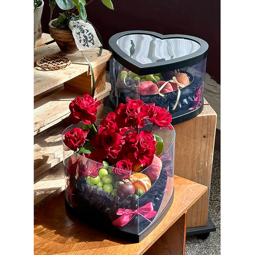 爱心礼盒水果花卉包装盒