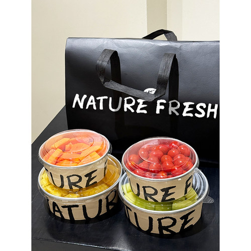 果切特色打包盒水果一次性纸碗