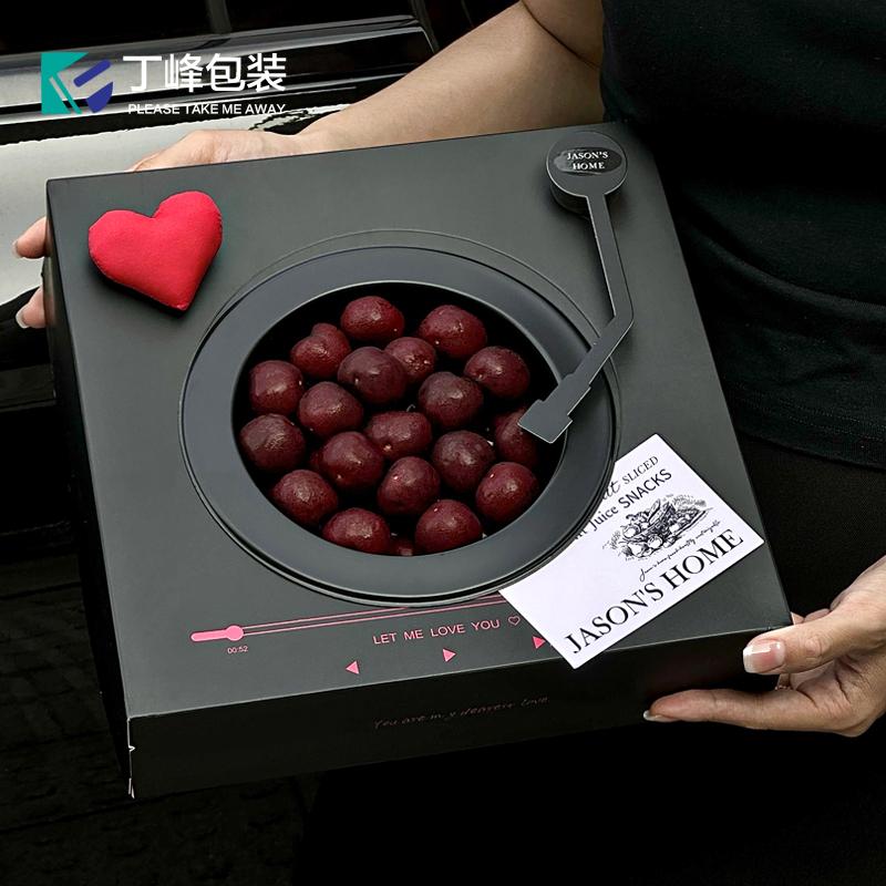 水果果切盒唱片机造型水果礼盒