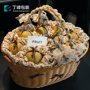 丁峰·浅咖色波点雪梨纸 美拉德色系ins现代风垫纸礼盒花篮包装纸