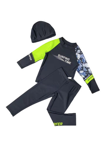 男童青少年分体防晒潜水服游泳衣