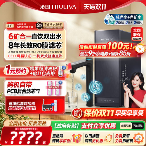 沁园新品家用厨下矿物质净水器
