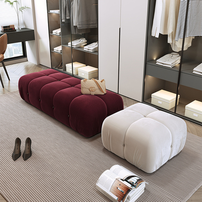 轻奢衣帽间沙发凳客厅长条凳家用矮凳脚踏卧室床尾凳服装店换鞋凳