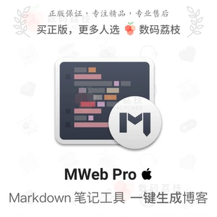 Markdown MWeb 支持 Mac 写作笔记软件 正版 Pro 荔枝 数码