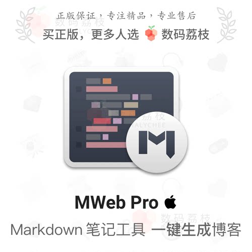 数码荔枝| MWeb Pro 4 正版 Markdown 写作笔记软件 Mac 支持 M1