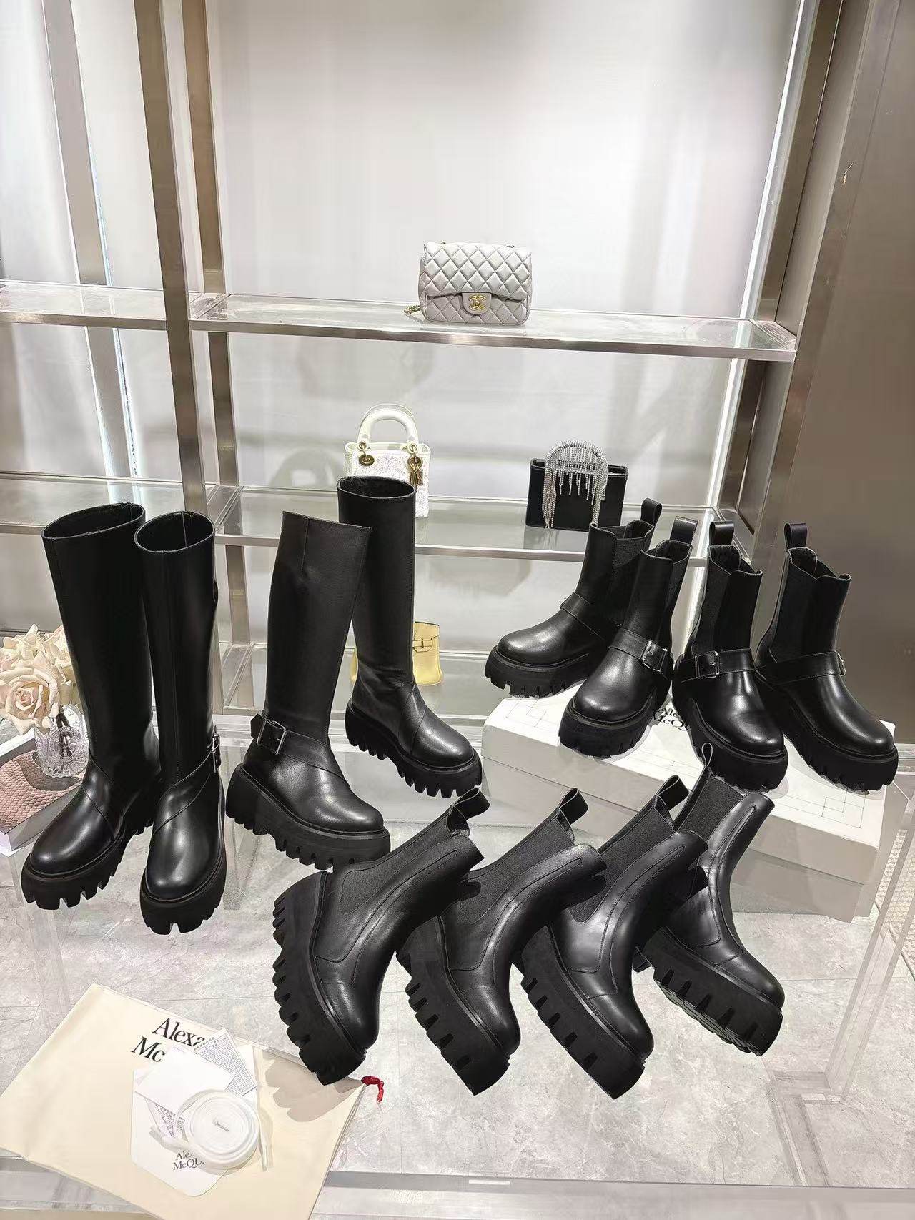 2025新款秋冬厚底靴女小个子增高骑士靴真皮切尔西马丁靴男女同款,女鞋,切尔西靴,淘宝优惠券,粉丝福利购,淘宝优惠卷