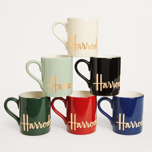 英国出口harrods陶骨瓷马克杯情侣杯创意咖啡复古茶杯手绘欧日式