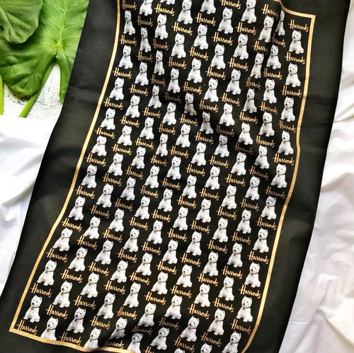 英国伦敦毛巾小狗纯棉桌布