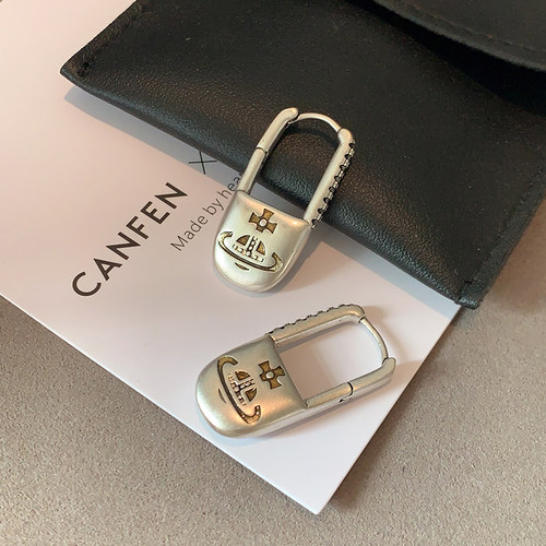 CANFEN小香风银色西太后超火耳扣