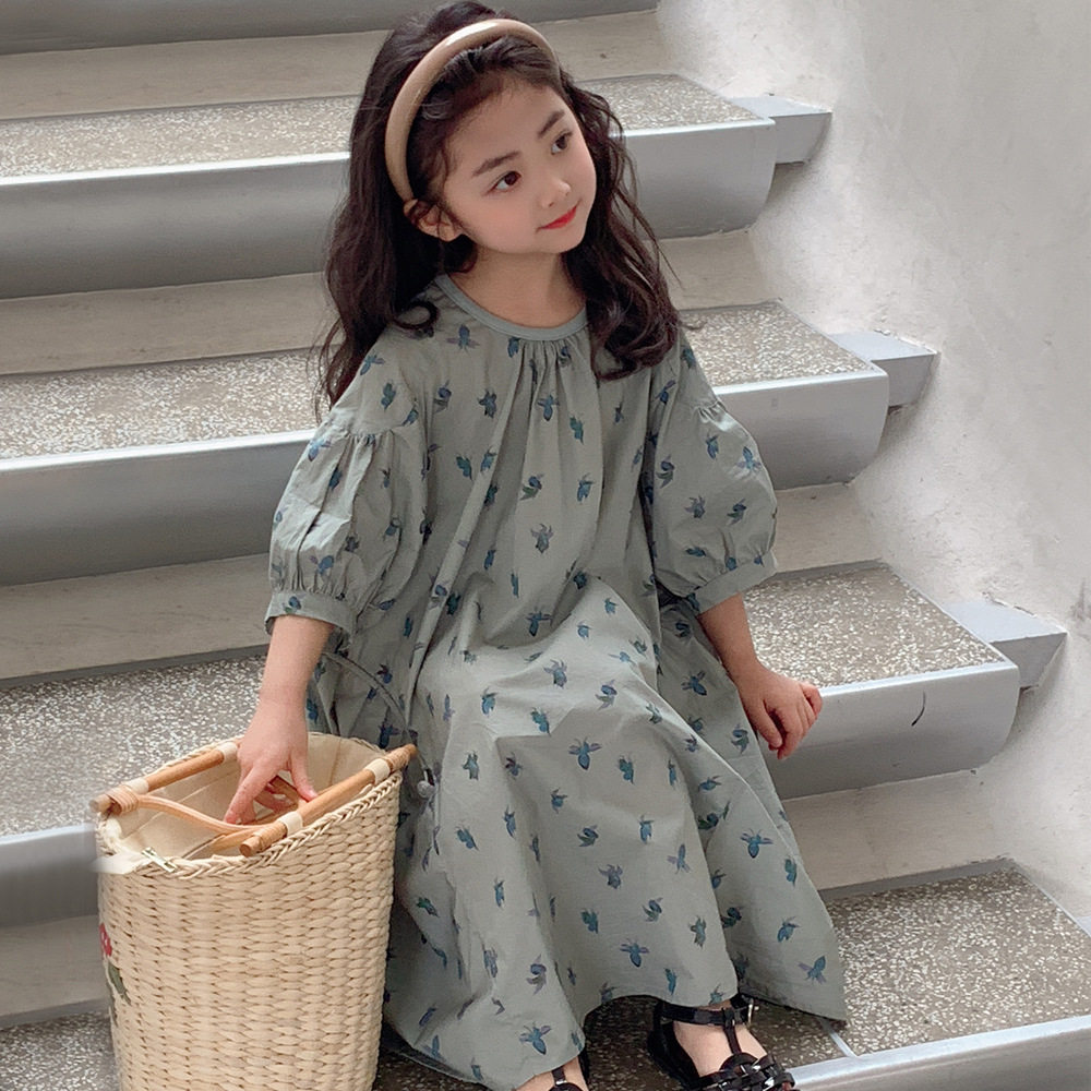 女童夏装连衣裙2026新款儿童韩版裙子洋气夏宽松纯棉中大童公主裙