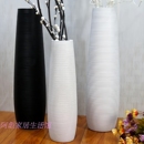 陶瓷落地高简约现代黑色白色北欧欧式 插花客厅摆件大花瓶 干花法式