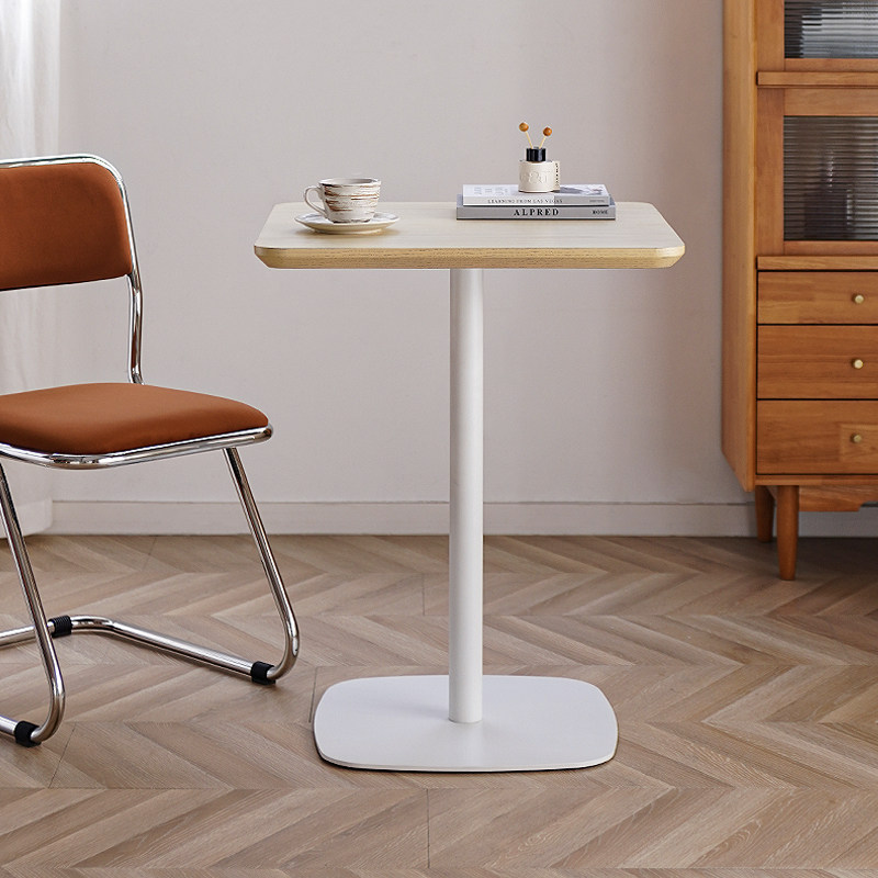 实木小方桌正方形餐桌商用咖啡厅奶茶店休闲洽谈四方桌子阳台桌椅