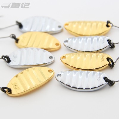 路亚马口亮片饵弯平振飘落型奥金