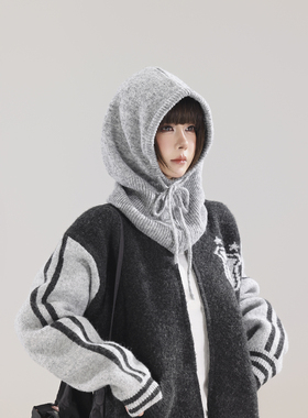 初代美希MEYSIKIM法式巴拉克拉护耳围巾一体帽女2025新款羊毛帽子