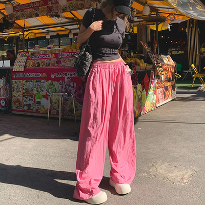 【2件85折3件75折】裤子女装2026新款高腰阔腿裤时尚百搭休闲裤