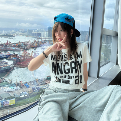 【2件85折3件75折】短袖t恤女装2026夏季新款短款露腰白色小上衣