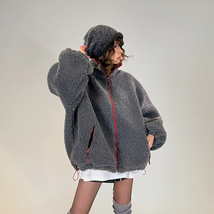 初代美希MEYSIKIM加绒羊羔毛外套女2026冬季新款今年流行爆款外套