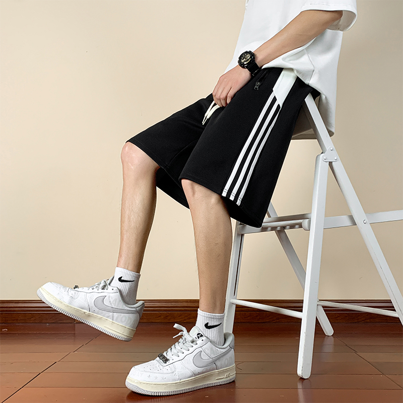 菠萝格五分短裤男直筒运动裤抖音直播港风模特无差价DK8832-特P22，男装牛仔裤，电商A076