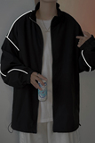 夹克秋季服男女白墙夜光反光外套薄款港风中性风男28J，男装夹克，电商A076