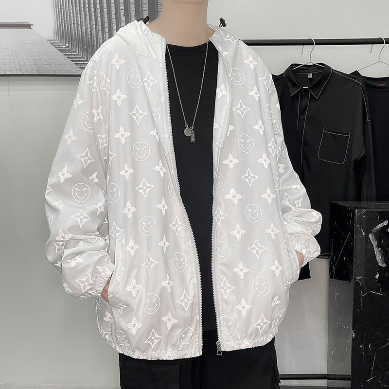 反光夹克男士秋季新款休闲宽松港风模特外套中性风16J,男装夹克,电商A076