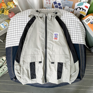 夏季外套男防晒衣服夹克女情侣装立领港风摆拍3FSCS12图片