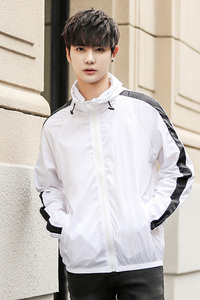 夏季冰丝外套男超薄加肥加大码情侣防晒衣服TIM模特图5FS888-P25图片