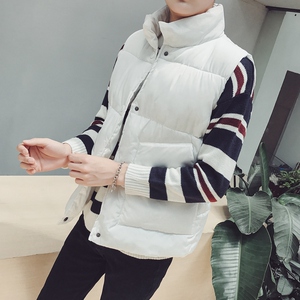 羽绒棉马甲男女秋冬情侣中性风棉衣港风模特外套MJ12图片