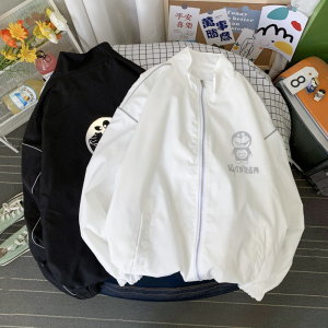 夹克服秋季男女夜光反光外套宽松港风中性风摆拍11J图片