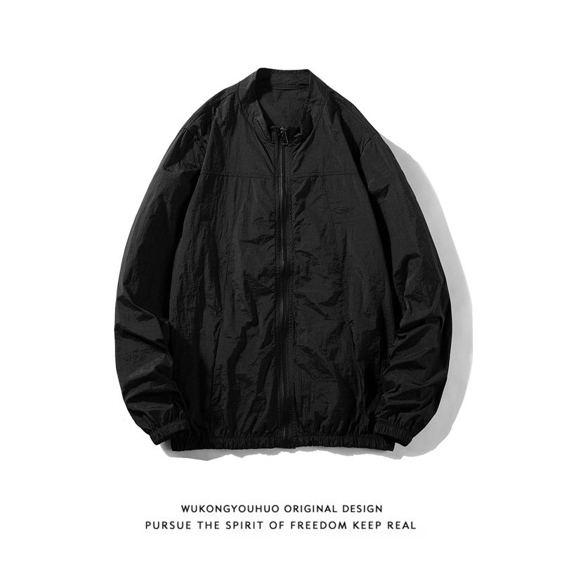 夏季冰丝外套男士韩版修身超薄透气立领防晒衣服白底图4FS728-P25图片