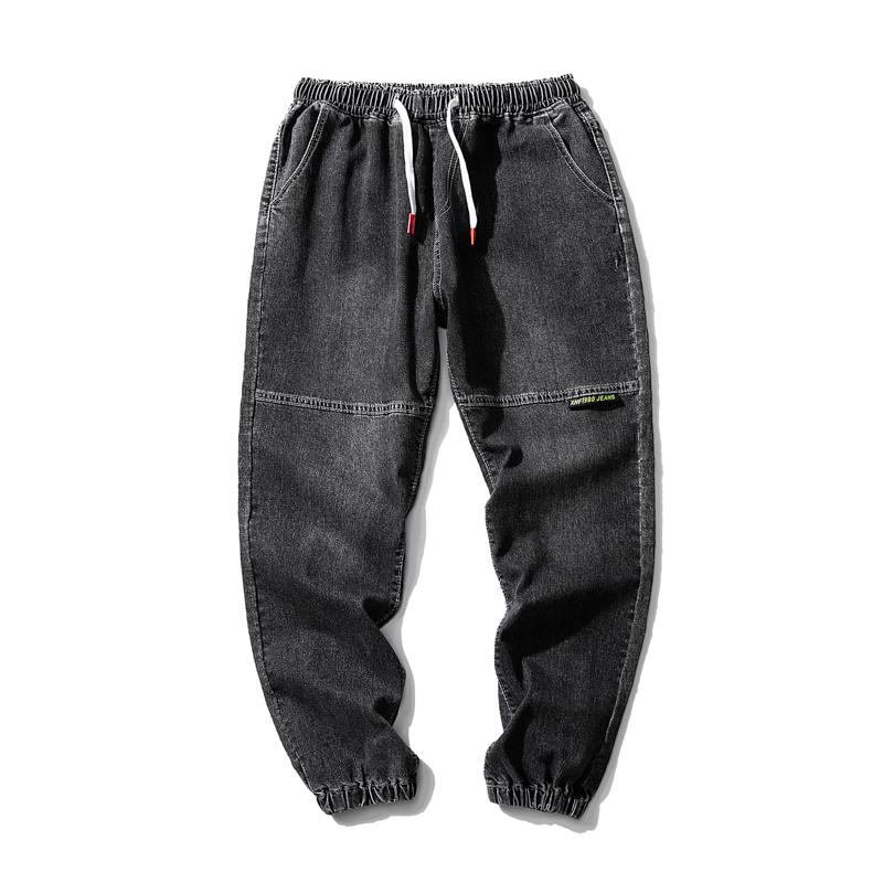 Wash pants men's spring and summer trend versatile jeans slim Leggings casual pants
