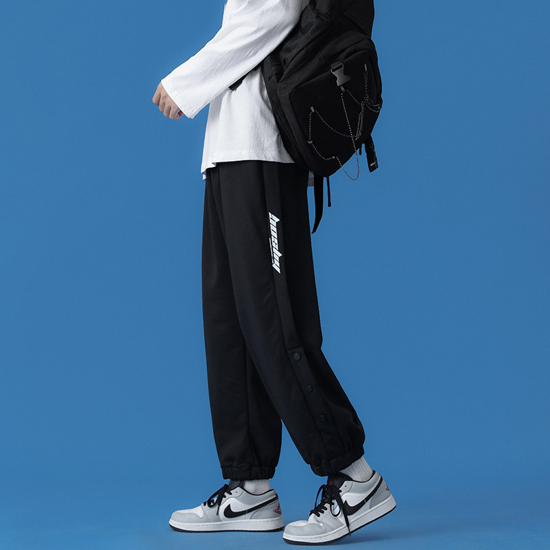 休闲裤卫裤情侣男女秋季九分裤子束脚运动裤长裤11C,男装休闲裤,电商A076