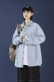 春夏季长袖衬衫男牛仔夹克纯棉衬衣日系外套中性风CY917-P45，男装衬衫，电商A076