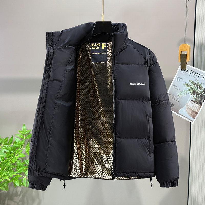 冬季新款纯色立领情侣棉服男装短款时尚保暖外套MY188-特P80,男装棉衣,电商A076