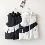 马甲男秋冬季连帽羽绒棉情侣马夹背心棉衣港风摆拍7MJ670，男装背心/马甲，电商A076