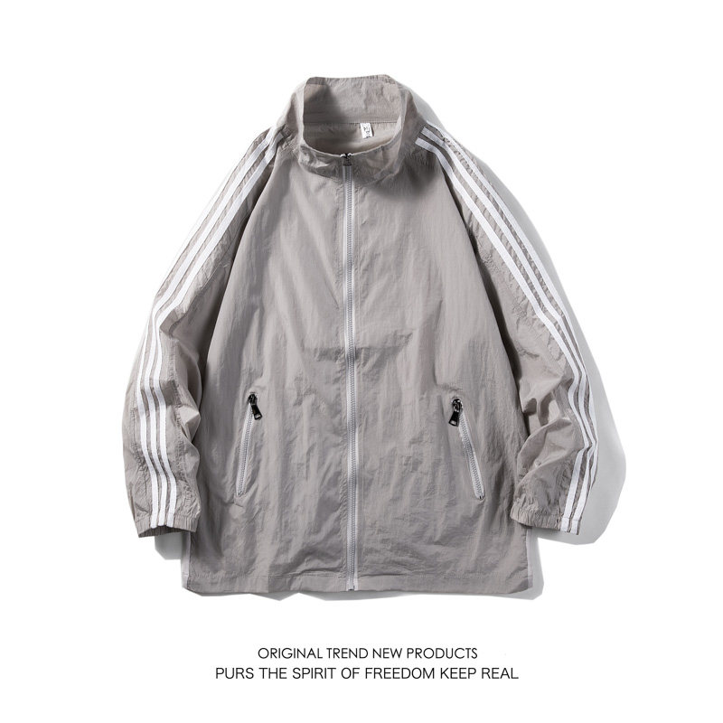 运动外套男夏季超薄透气大码宽松情侣防晒衣服白底图2FS2031-P35图片