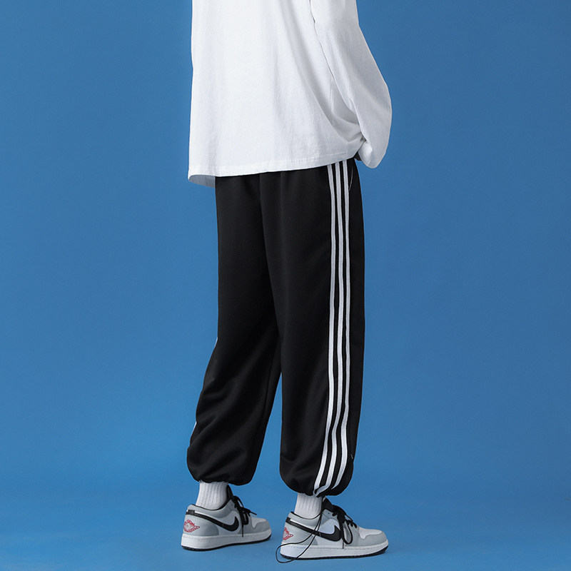 休闲裤卫裤情侣男女秋季九分裤子束脚运动裤长裤13C,男装休闲裤,电商A076