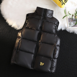 黑金羽绒棉18情侣马甲男女冬季连帽50控69立领40控59MJ98616-P50，男装背心/马甲，电商A076