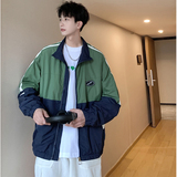 春秋季立领夹克男潮牌宽松百搭新款情侣外套港风模特2JK2310特P40，男装夹克，电商A076