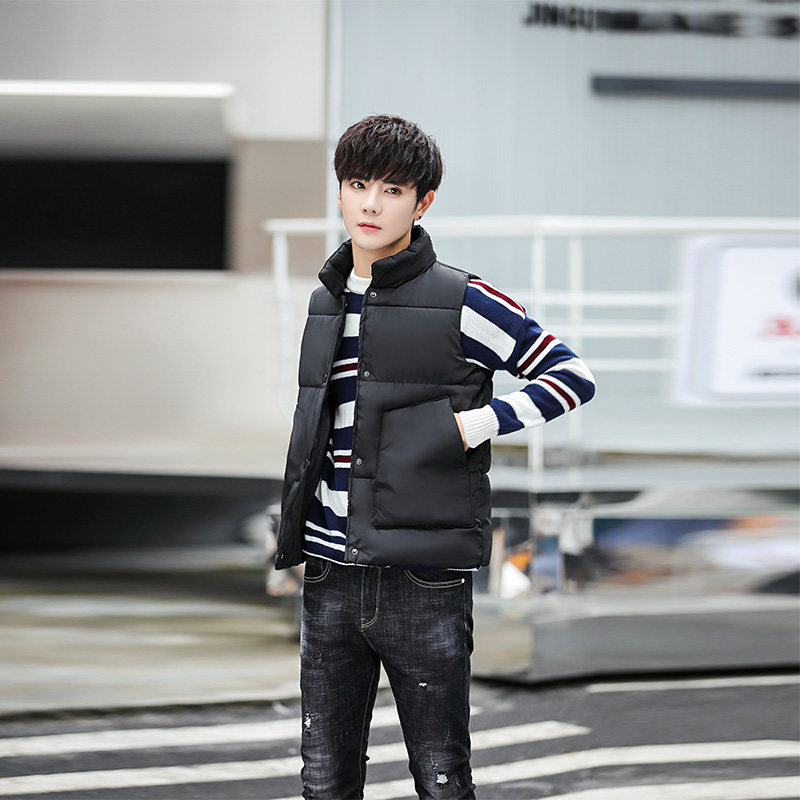 羽绒棉马甲男女秋冬情侣中性风坎肩大版外套TIM挂拍7MJ12，男装背心/马甲，电商A076