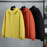 春秋季新款连帽夹克男运动外套潮牌宽松百搭冲锋衣JK8068-特P42，男装夹克，电商A076