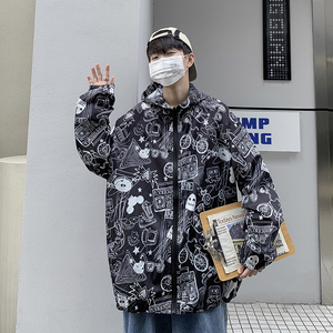 夏季冰丝外套男女情侣超薄款防紫外线防晒衣港风模特1FS9061-P25图片