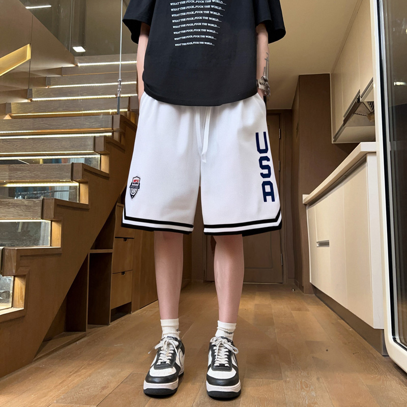 2025新款篮球短裤男美式五分裤夏季篮球训练球裤运动裤DK051特P26，男装牛仔裤，电商A076