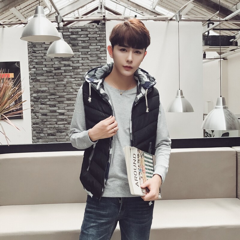 羽绒棉马甲男女秋冬情侣中性风港风外套店主风1MJ602，男装背心/马甲，电商A076